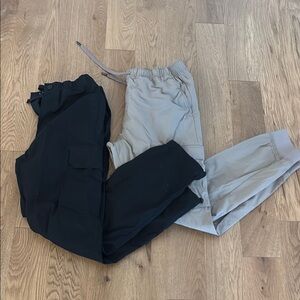 H&M Black and Tan Cargo Pants for Men